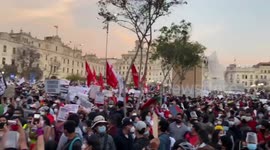 Protests against Peru's new president continue