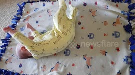 Baby Farts while having a Stretch