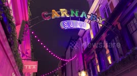 London’s Carnaby Street Christmas Decorations spread positive messages of hope