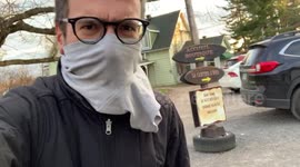 Canadian dad has hilarious hack after forgetting face mask
