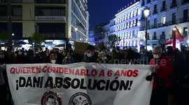 Concentracion en favor de la libertad de Dani Gallardo preso politico por los Disturbios del 1-0 en Madrid