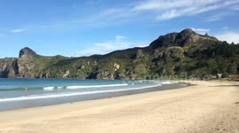 Sunny Afternoon on a Far North Beach in New Zealand