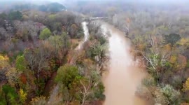Drone footage shows flooding in North Carolina