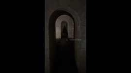 Scary passage at Mola Fortress, Minorca