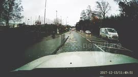 Cyclist 0 leaves 1