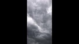 Grey clouds dancing in time-lapse