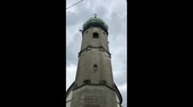 Midday bells in Bregenz, Austria