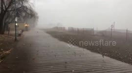 Crazy storm hits Toronto beaches!