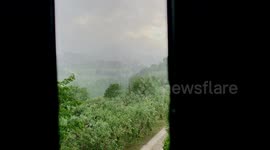 Storm behind the window, Toscana