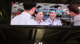 Bangkok Suvarnabhumi Airport devoid of international tourists