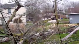 US: Aftermath Of Cold Front-Caused Thunderstorms Sweeping New York With Violent Winds