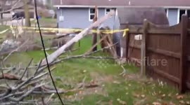 Strong cold front in New York blows down trees with warning issued