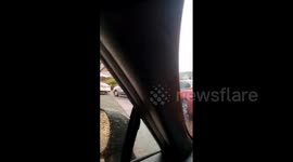 US: People Make Long Lines At Drive-Thru Test Site Amid COVID-19 Widespread 2