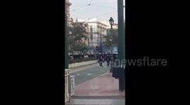 Greece: Police Fire Tear Gas To Polytechnic Uprising Protesters In Athens