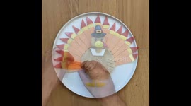 Instagram food artist in New York creates a turkey pilgrim using vegetables