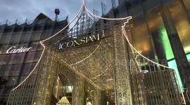 Beautiful light display marks Christmas and New Year in Bangkok, Thailand