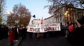 French protesters rally against law that would ban filming police officers
