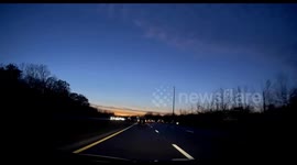 Deer Strike caught on my dash camera.  Longer Video available.  Driver was unhurt, but his car suffered significant damage on the undercarriage.