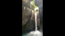 Enchanting beauty of waterfalls, Waterfalls have impressive power and beauty of nature.