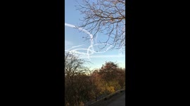 Two pilots drawing a giant penis in the skies over Germany