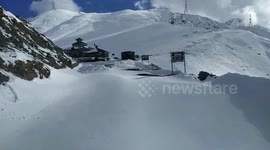 Snow clearance operations underway in northern India