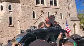 Conspiracy theorist Alex Jones makes an appearance at 'Stop the steal' rally in Georgia