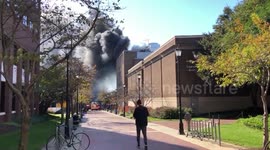 US: Fire Breaks Out At Virginia Commonwealth University Monroe Park Campus