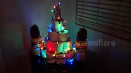 Coronavirus-inspired Christmas tree is a sight to see