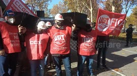 El sector de la construcción se concentra por la falta de medidas de seguridad y el aumento de la siniestrabilidad, en especial en el Hospital Isabel Zendal