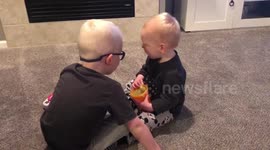 Big Brother Helps Cute Toddler Say First Word In Precious Moment