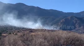 US: Bear Creek Fire Breaks Out In Colorado Springs, CO