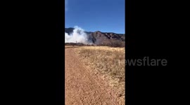 Bear creek fire breaks out in Colorado Springs