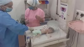 Emergency services detain paperwork to rescue abandoned newborn in central India