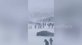 Snowstorms in northern China are like 'Game of Thrones' brought to life