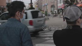 Two guys with Masks in Brooklyn