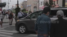 Two Guys Crossing The Street during a Pandemic