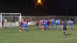 Grays Athletic player/manager comes off the bench to score then goes in goal and saves a pen