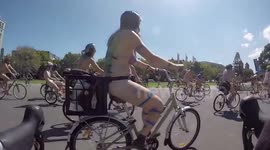 World Naked Bike Ride in Melbourne, Australia