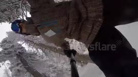 snowboarding fail. face-plant