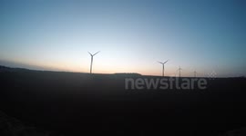Wind Turbines Time Lapse