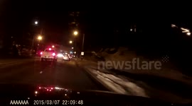 Potholes burst tyres on bad road in Philadelphia, US