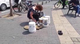 Tel Aviv Drummer can't stop and wont stop