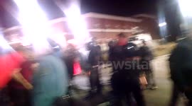 1st arrest of the nite #Ferguson 3/11/15