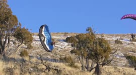 Speed Flyer Survives Crash Landing