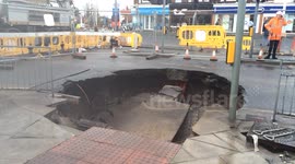 Huge sinkhole opens up in West Lancashire, UK
