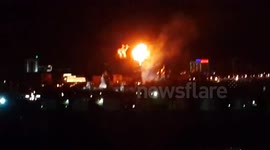 Huge fire at Novodevichy Convent in Moscow