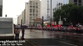 While Traveling in Sao Paulo Brazil I came across this Protest
