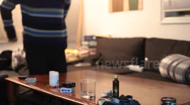 Head slammed into table