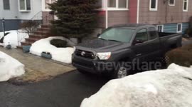 Hail storm passes through Boston