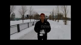 Quadcopter Selfie from Montreal's Old Port